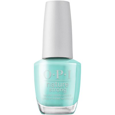 OPI Nature Strong Cactus What You Preach | Opaque Bright Blue Crme Natural Origin Nail Polish | Plant Based, Vegan, Cruelty Free