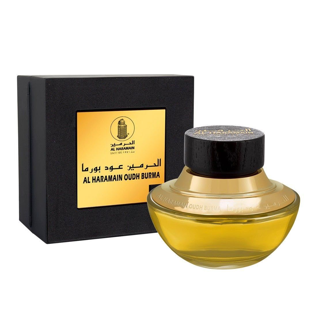 Al Haramain Oudh Burma Eau De Parfum Spray for Unisex - Arabian Perfume for Women &amp; Men - Long Lasting Fragrance - Arabic Cologne - 2.5 oz EDP Spray