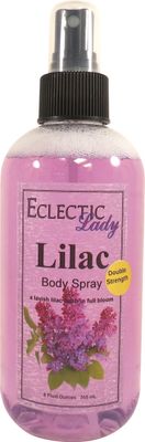 Eclectic Lady Lilac Body Spray, Double Strength, 8 ounces, Body Mist for Women with Clean, Light &amp; Gentle Fragrance, Cologne with Soft, Subtle Aroma For Daily Use