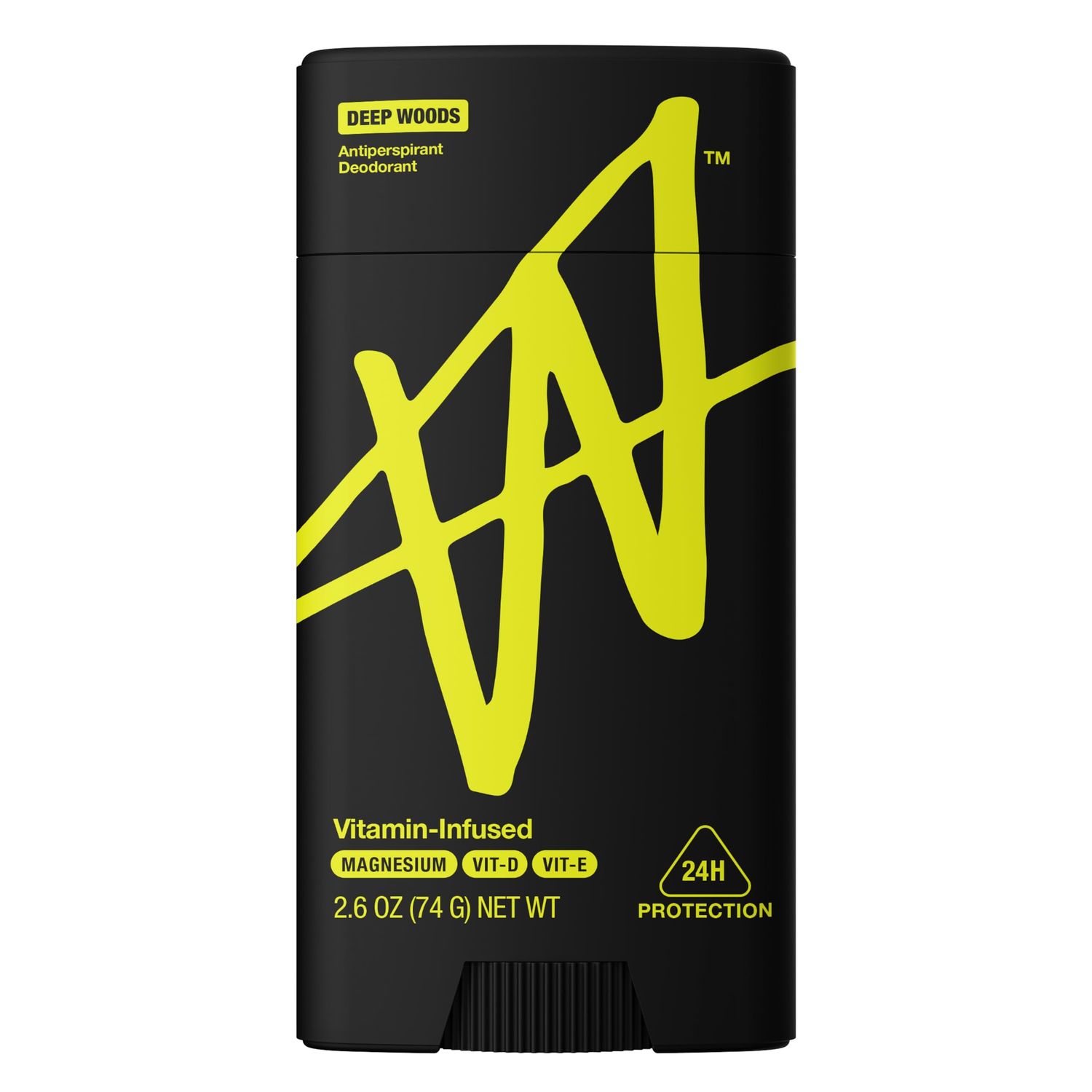 W By Jake Paul Mens Antiperspirant, Odor Blocking, Vitamin-Infused Deodorant for Men, 24-Hour Sweat Protection - Deep Woods, 2.6 oz