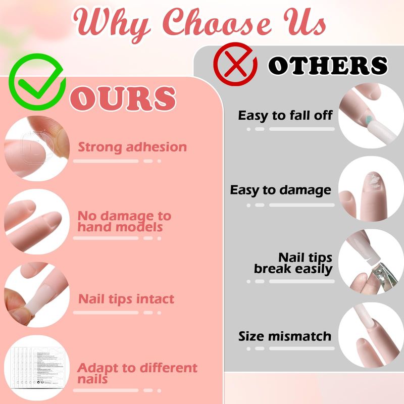Zhaoyao Practice Hand for Acrylic Nails, Flexible Bendable Nail Practice Hand for Beginners with 100 PCS Nail Tips &amp; 192 PCS Jelly Glues, Silicone Manicure Training kit for Nail Art