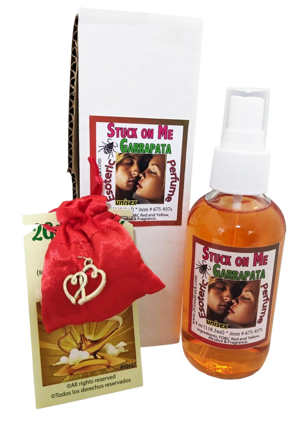 Esoteric Perfume with Pheromones Stuck on Me Seduce &amp; Attract Love. - Perfume Esotrico Con Feromonas Garrapata - Seducir &amp; Atraer Amor -