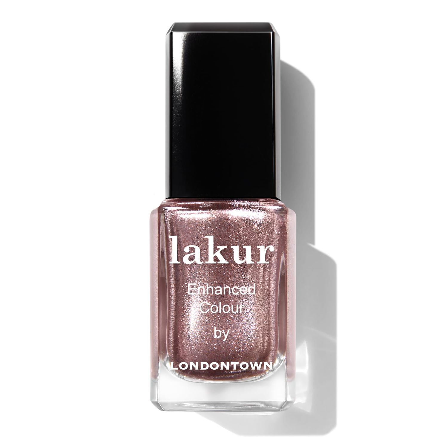 LONDONTOWN lakur Nail Polish - Chip-Resistant, Non-Toxic, Conditions &amp; Hydrates Nails | Shimmery Metallic, Kissed by Rose Gold, .40 fl oz