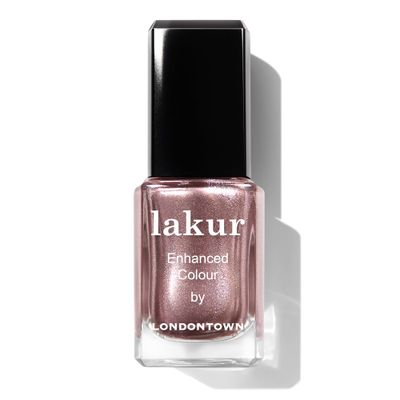 LONDONTOWN lakur Nail Polish - Chip-Resistant, Non-Toxic, Conditions &amp; Hydrates Nails | Shimmery Metallic, Kissed by Rose Gold, .40 fl oz