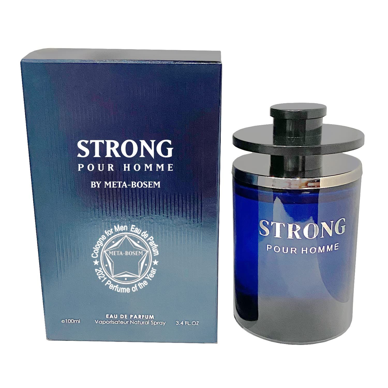 META-BOSEM SAVAGE - STRONGER Pour Homme Cologne for Men, Eau de Toilette Natural Spray, Signature Scent, Daytime and Casual Use, for all Skin Types, 3.4 Fluid Ounce/100 Ml