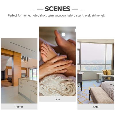 Healifty 10 Pairs Disposable Travel Slippers SPA Slippers Cotton Linen Close Toe Slipper Reusable Home Shoes for Travel Home Hotel(As shown)