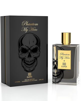 Phantom My Hero by Emper - Unisex Eau De Parfum 100 Ml 3.4 Fl Oz - Original Fragrance From Dubai - With Top Notes of Dark Chocolate, Rum, Almond - Best Alternative For Black Phantom Perfume