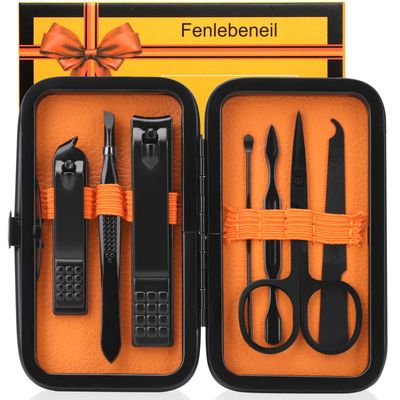 Manicure Set Men Nail Clipper Set Personal Care Nail Grooming Kits Travel Nail Care Set Manicure Tools Fenlebeneil Nail Clippers Pedicure Kit Basic Nail Care Tools Gift for Men Women
