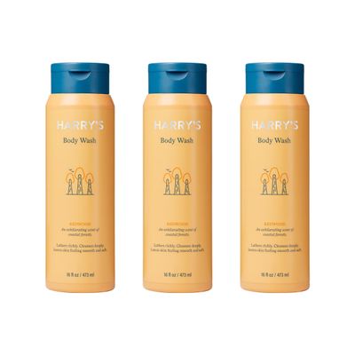 Harrys Mens Body Wash Shower Gel - Redwood, 16 Fl Oz (Pack of 3)