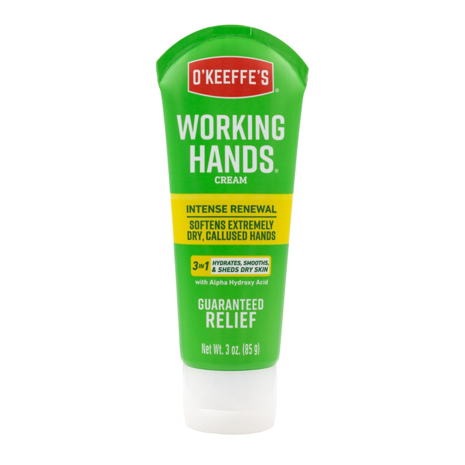 OKeeffes Working Hands Intense Renewal Hand Cream, 3 oz Tube (Pack of 1) - Softens and Smooths Extremely Callused, Dry Hands
