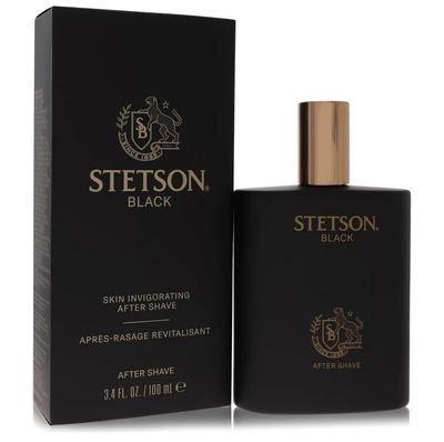 PureScents Stetson Black - Original After Shave for Men - Masculine Woody, Dark and Spicy Scent with Fragrance Notes of Sandalwood, Spices, and Suede - 3.4 Fl Oz