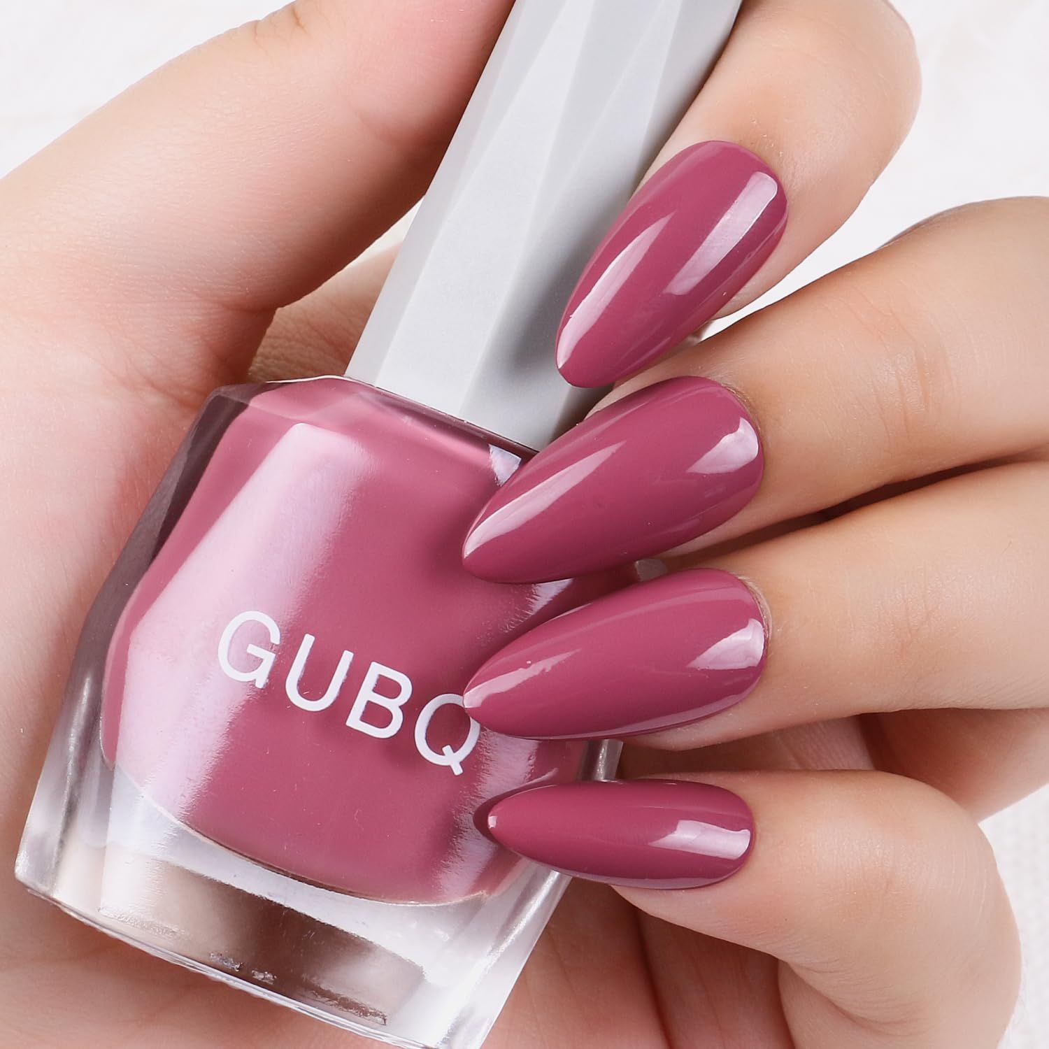 Major Dijit Quick Dry Nail Polish 12ml/0.41fl oz Dark Pink Regular Nail Lacquer Fast Drying &amp; Long Lasting Nail Polish Nail Art Effect for Nail Salon