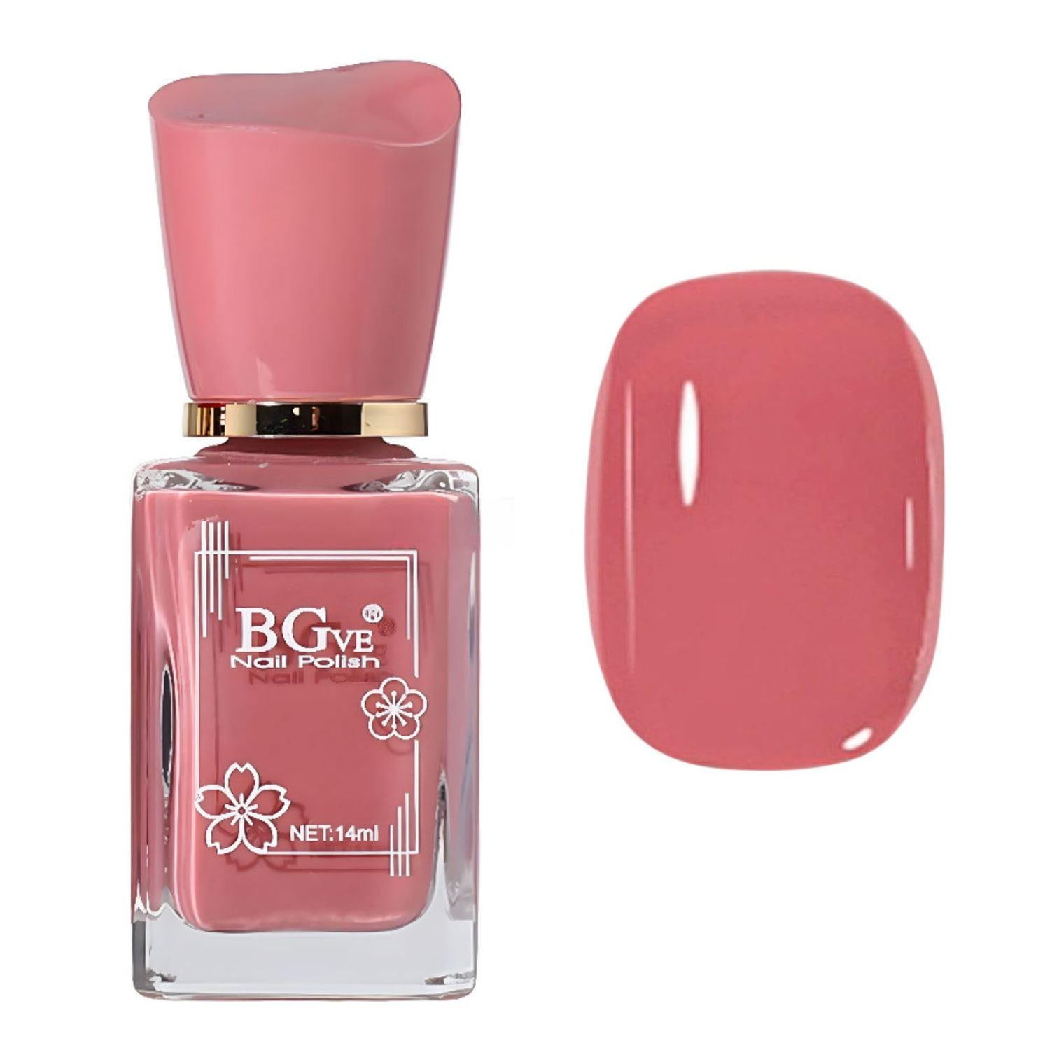 NovaCharm Jelly Pink Nail Polish - Jelly Nail Polish Quick Dry - Light Pink Nail Gel Sheer Nail Varnish - High Gloss Long Lasting Nail Gel - Sheer Nail Lacquer for Nail Art DIY