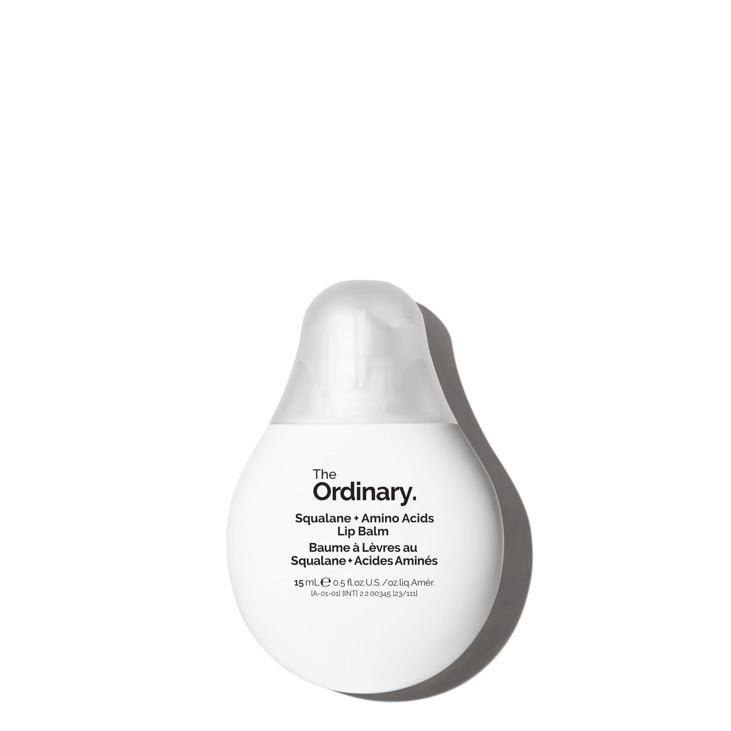 The Ordinary Squalane Amino Acids Hydrating Lip Balm, for Lips, Elbows, and Cuticles, 0.5 Fl Oz