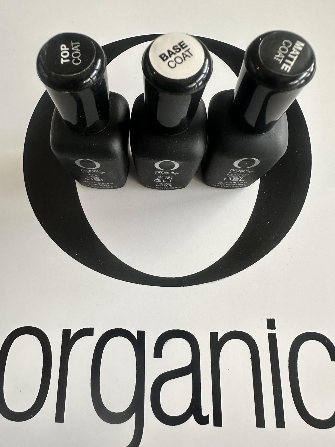 Organic Nails Base, Top y Matte Color gel 15ml