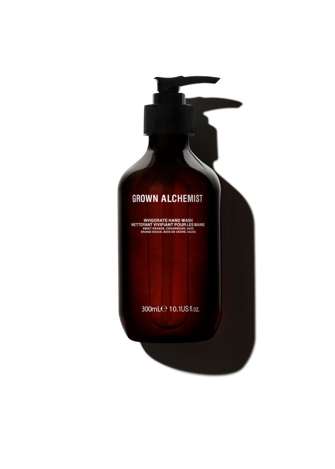 Grown Alchemist Invigorate Hand Wash. Sweet Orange, Cedarwood, Sage. Soothe, Soap to Gently Cleanse &amp; Nourish Skin, (300mL).