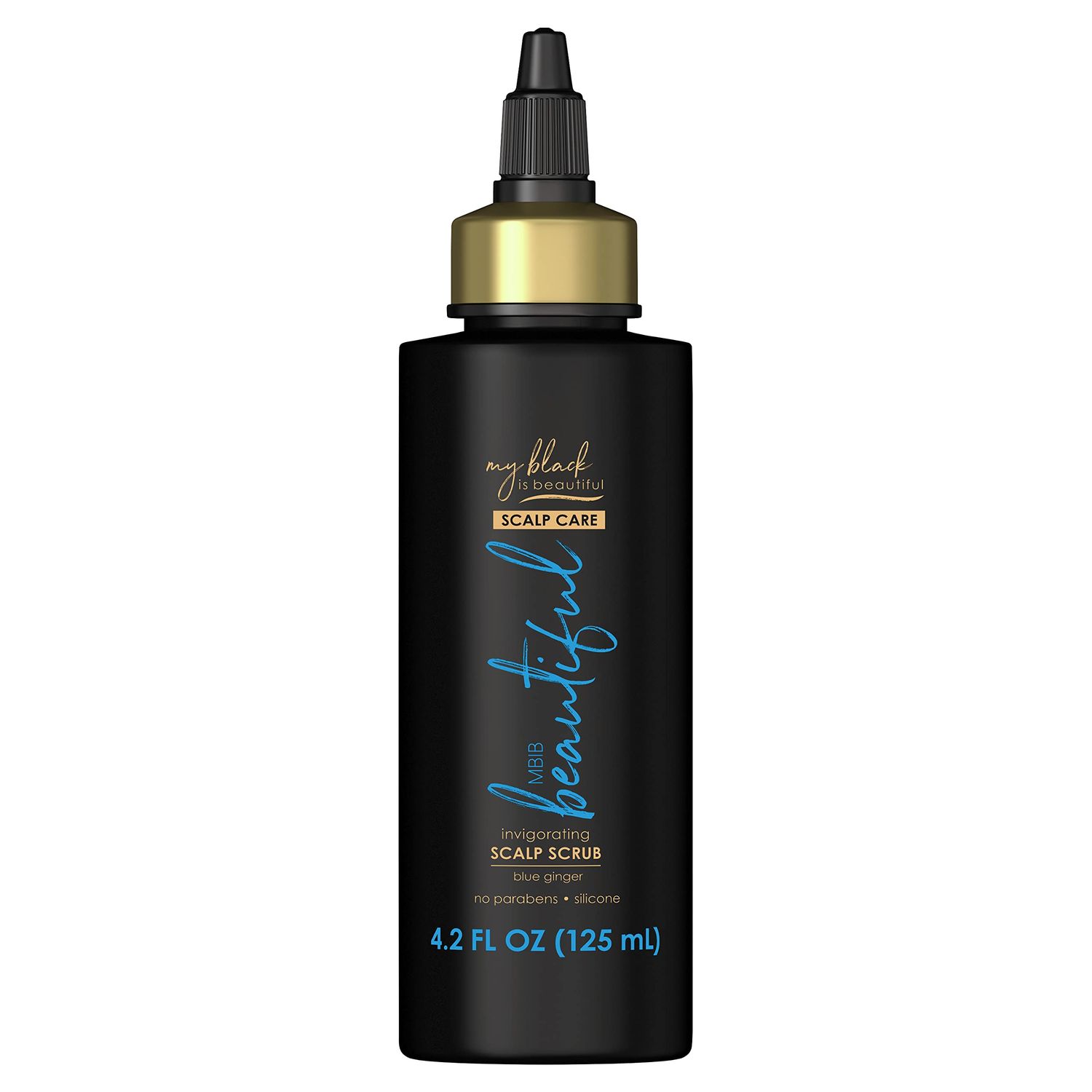 My Black is Beautiful Invigorating Scalp Scrub Treatment for Dry Scalp and Damaged Hair, Blue Ginger and Mint, 4.2 fl oz