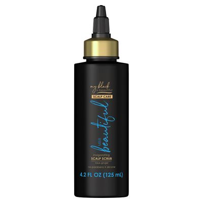 My Black is Beautiful Invigorating Scalp Scrub Treatment for Dry Scalp and Damaged Hair, Blue Ginger and Mint, 4.2 fl oz