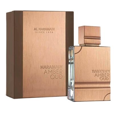 Al Haramain Amber Oud Eau De Parfum Spray 60ml (2.0 oz) - Unisex Arabian Perfume for Women &amp; Men, Long-Lasting Amber &amp; Oud Fragrance with Luxurious Scent