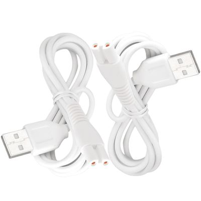 2 Pcs Charger Cord Replacement for Pritech BCM-1138 Electric Feet Callus Remover Foot Pedicure, Power Adapter USB Cable for Electric Feet Callus Remover