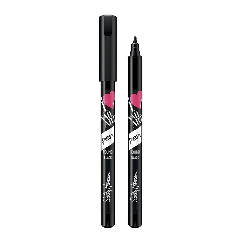 Sally Hansen Nail Art Pens, Black Round Tip, 470, 0.04 Fluid Ounce
