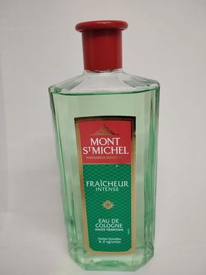 500ml Mont St Michel Fraicheur Intense Eau de Cologne, Citrus Notes, High Tradition