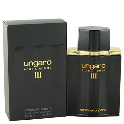UNGARO III by Ungaro Eau De Toilette Spray (New Packaging) 3.4 oz for Men - 100 Authentic