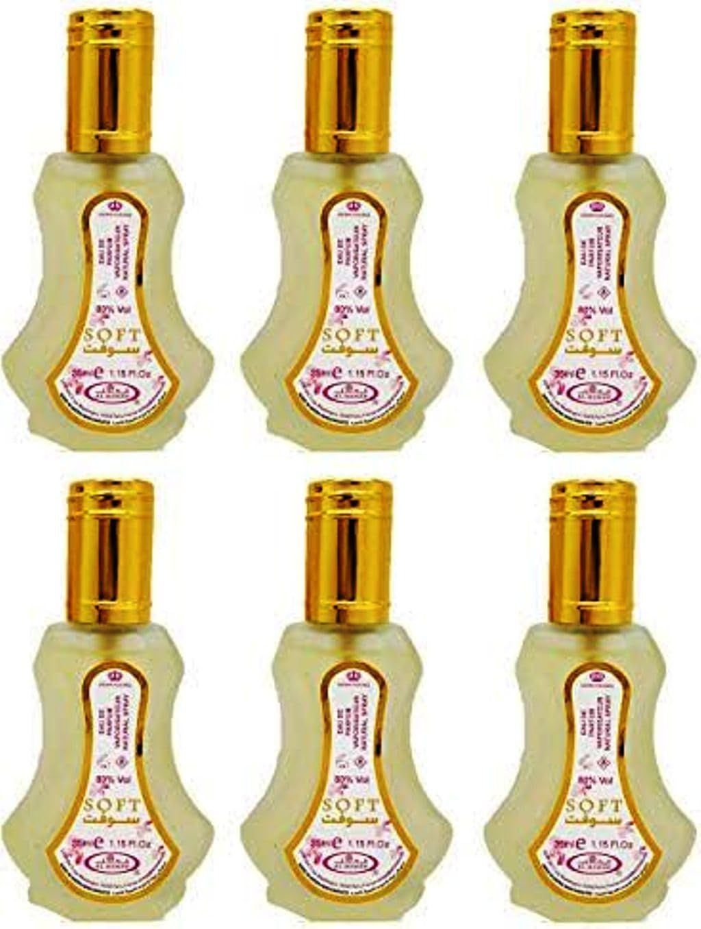 Al-Rehab Soft Eau de Parfum Spray for Women, 1.18 Ounce (Pack of 6)