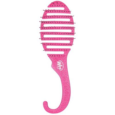 Wet Brush Shower Hair Brush Detangler - Exclusive Ultra-soft IntelliFlex Bristles - Minimizes Pain And Protects Against Split Ends and Breakage - Comb For Women, Men, Wet &amp; Dry Hair - Pink Glitter