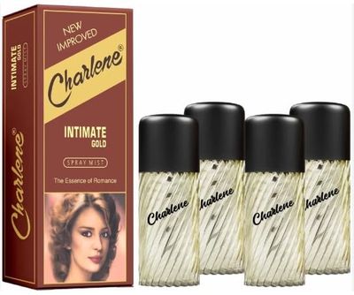 Charlene Spray Mist Intimate Gold 4pcs (30ml each) Perfume - 120 ml (For Men &amp; Women)