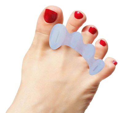 Healthy Happy Long Life Toe Spacers Soft for Beginners - Toe Separators for Alignment, Toe Straightener for Foot Pain Relief, Silicone Bunion Corrector for Women Big Toe, Supports Foot Health