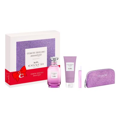 Coach Dreams Moonlight 4 Piece Eau de Parfum Gift Set (Eau de Parfum Spray, Travel Spray, Pouch)