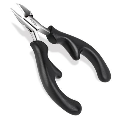 RIMEI Toenail Clippers, Professional Thick &amp; Ingrown Nail Clippers for Men &amp; Seniors, Podiatrist Recommended, Pedicure Clippers Toenail Cutters, Stainless Steel Sharp Curved Blade Grooming Tool