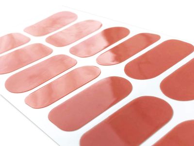 TOUGH GIRLS | 20 Exquisite Gel Nail Polish Strips w/Application Accessories - No UV/LED Lamp Required (Coral)