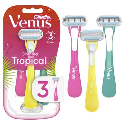 Gillette Venus Tropical Womens Disposable Razor, 3 Count