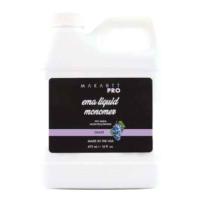 MakarttPro Grape Scented Monomer for Acrylic Nail Sets and Acrylic Nail Kit, 16oz - Medium to Fast Setting, MMA Free, Made in USA, Professional Quality Acrylic Liquid