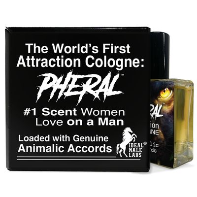 Ideal Male Labs Pheral: Attraction Cologne contains animalic accords women cant get enough of on a man - Pheromone Infused Mens Cologne - 30mL