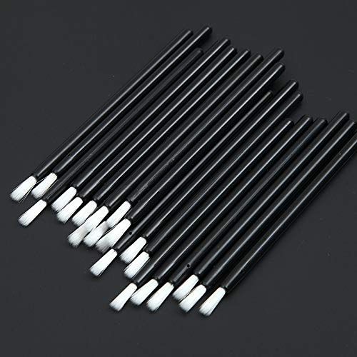 PYO Cookie Paint Brush Disposable Lip Brushes Mini Paint Brush Cookies Disposable Nail Polish Brush Paint Your Own Cookie Food Safe Paint Brushes Mini Paint Brushes Cookies (50, Black)