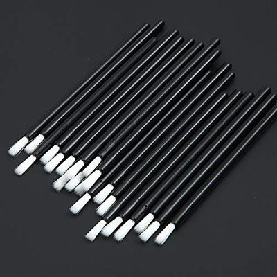 PYO Cookie Paint Brush Disposable Lip Brushes Mini Paint Brush Cookies Disposable Nail Polish Brush Paint Your Own Cookie Food Safe Paint Brushes Mini Paint Brushes Cookies (50, Black)