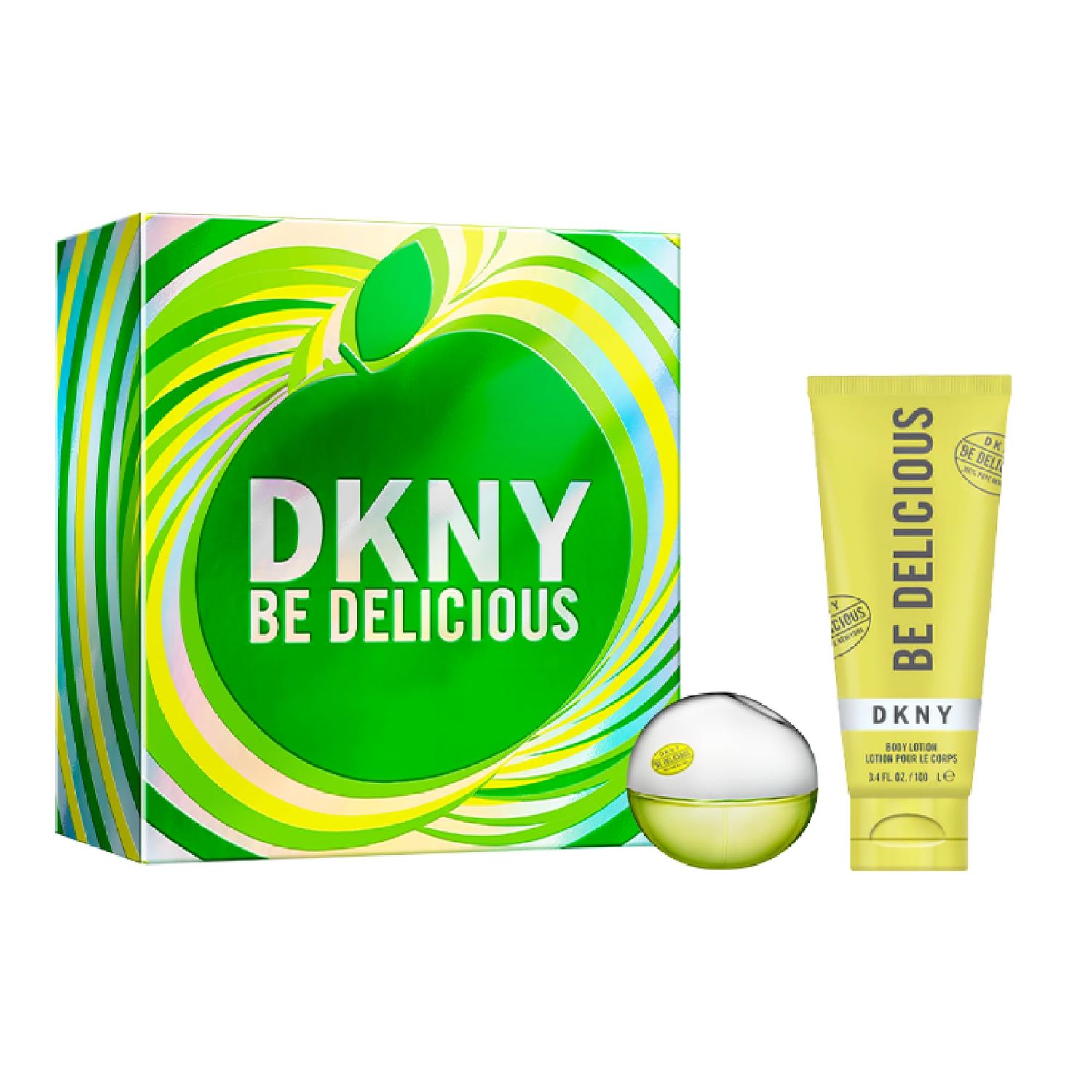 DKNY Be Delicious Eau de Parfum 2 Piece Gift Set For Women - Perfume Spray 1.0 Fl. Oz. &amp; Body Lotion 3.4 Fl. Oz.