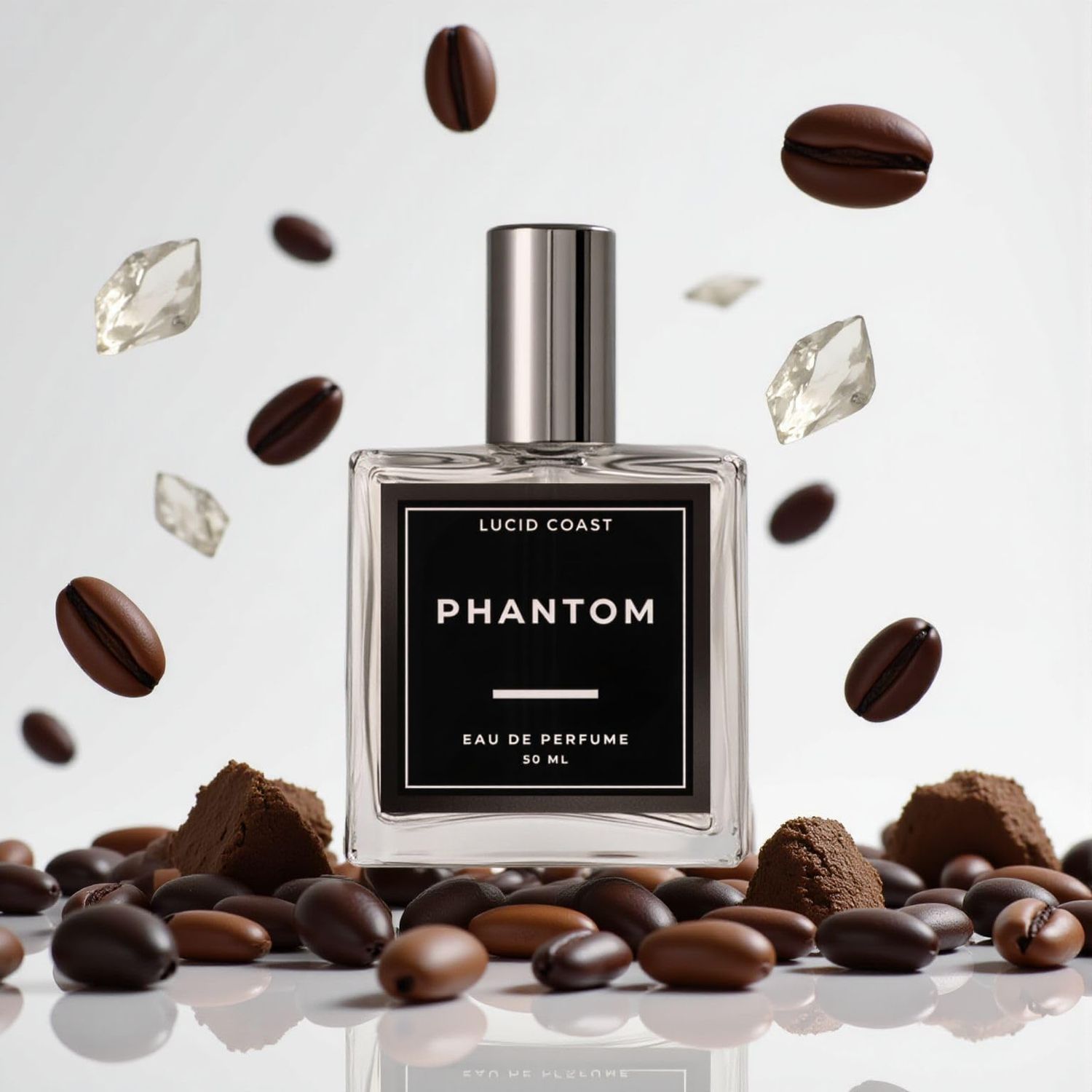 Lucid Coast Phantom- Eau De Parfum Inspired by Byr.ed.os B.lack Phanto.m, Long-Lasting Perfume For Women &amp; Men, Paraben Free, Vegan, Clean Ingredients, Unisex