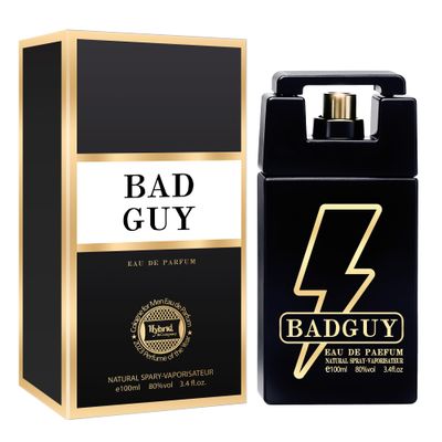Hybrid &amp; Company Bad Guy For Men Eau De Parfum - Mens Natural Spray Sophisticated Fragrance, Fresh and Elegant, 3.4 Fl Oz