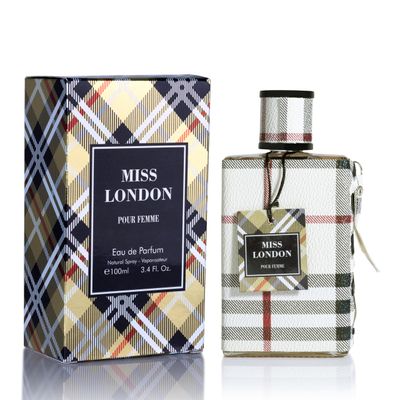 Miss London for Women Eau De Parfum - Honeysuckle, Rose, Jasmine, Peony - Elegant Blends with Floral, Citrus &amp; Woody Note - Fresh &amp; Feminine Scent - 100ml Bottle for Daily Wear &amp; Special Occasions
