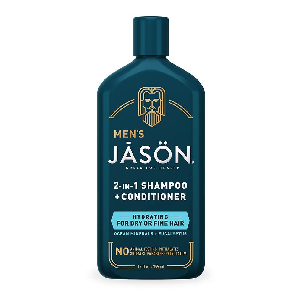 Jason Mens Hydrating 2-in-1 Shampoo and Conditioner, 12 oz