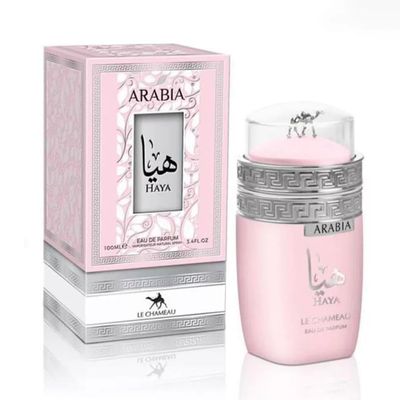 Haya arabia Eau de Parfum by Le Chameau, Pink Floral Fragrance, 3.4 FL OZ, 100ml