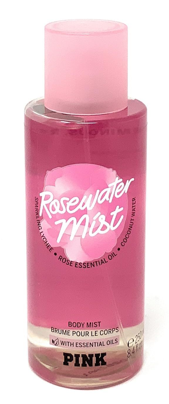 Victorias Secret Pink Rosewater Body Mist 8.4 fl oz with Essential Oils