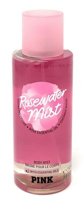 Victorias Secret Pink Rosewater Body Mist 8.4 fl oz with Essential Oils