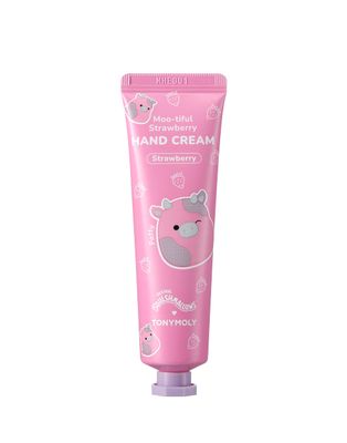 TONYMOLY x Squishmallow Hand Cream, Patty Moo-tiful Strawberry Milk Moisturizing, Hydrating and Nourishing Hand Lotion, Non Greasy All Skin Types, 30ml