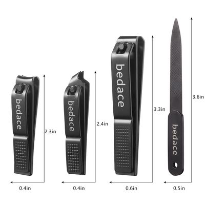 Nail Clippers Set,Christmas Gifts Stocking Stuffers Toe Nail/Toenail Clippers and Fingernail Clippers for Men/Women/Kids,4 pic Nail Cutter Set Include Nail File Gifts for Women and Men Mom.
