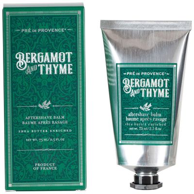 Pre de Provence Shea Butter Enriched Mens After Shave Balm, 2.5 Ounce - Bergamot &amp; Thyme (Packaging may vary)